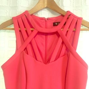Guess bodycon dress - coral